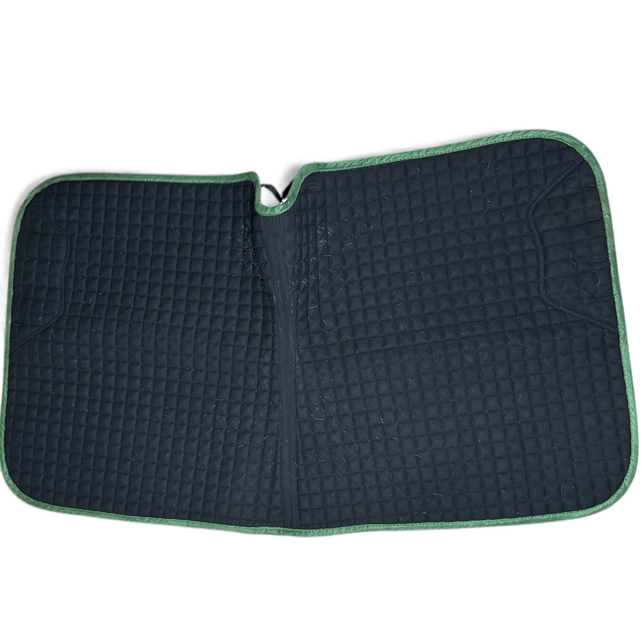 LeMieux Suede Dressage Square Saddle Pad - Green / Size Large