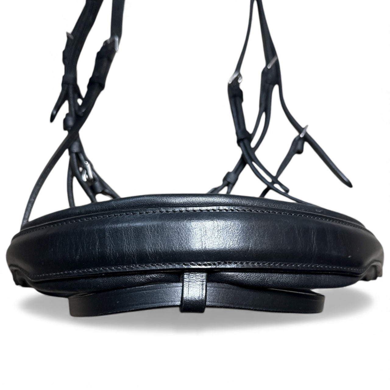 Halter Ego The Brixton Snaffle Bridle With Reins - Black Leather Anatomical Snaffle Bridle / Full Size