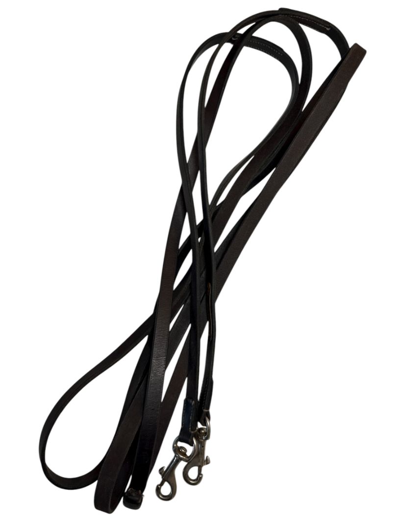 Beval Leather Draw Reins - Brown