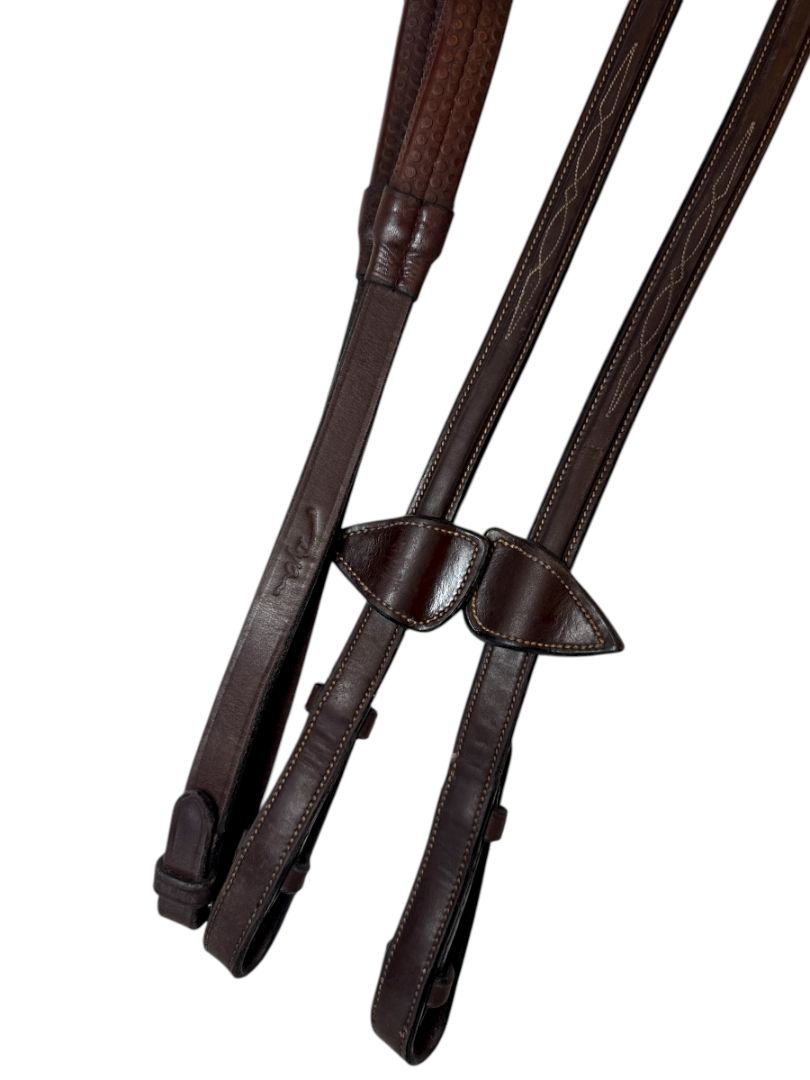 Dy'on Rubber Reins - Brown Full/Horse Size