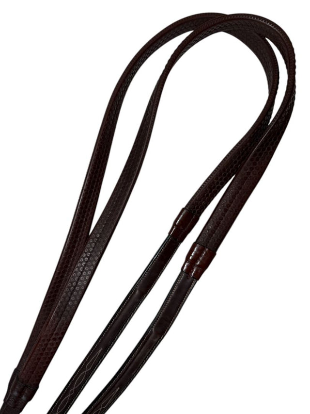 Dy'on Rubber Reins - Brown Full/Horse Size