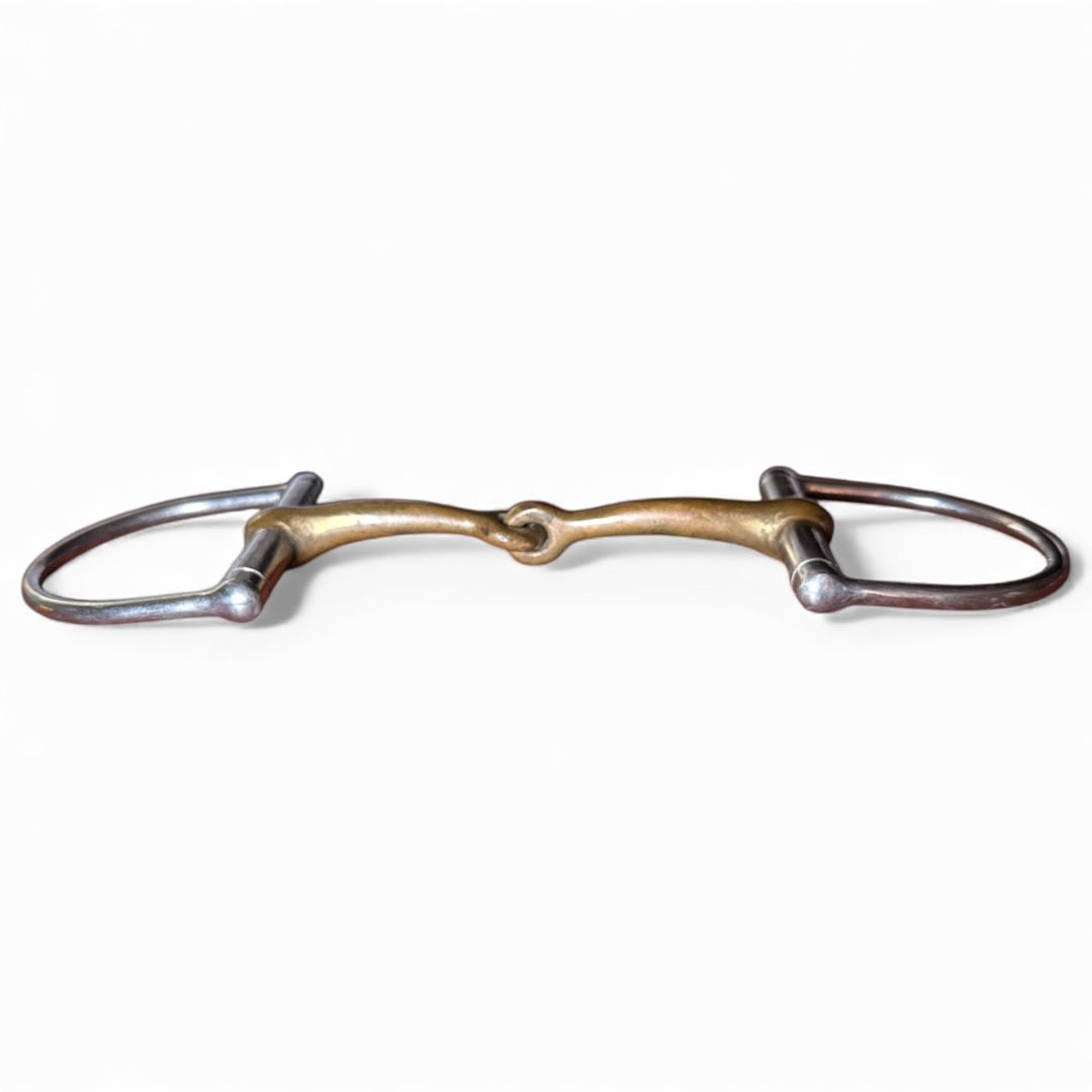 Dee Ring Copper Mouth Snaffle Bit - 5 1/2"