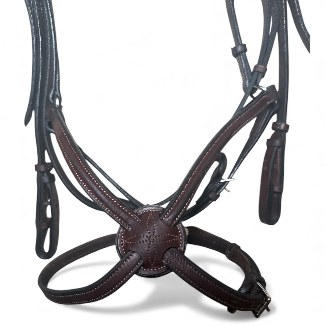 Hadfield's Saddlery Figure 8 Raised Fancy - Brown / Cob