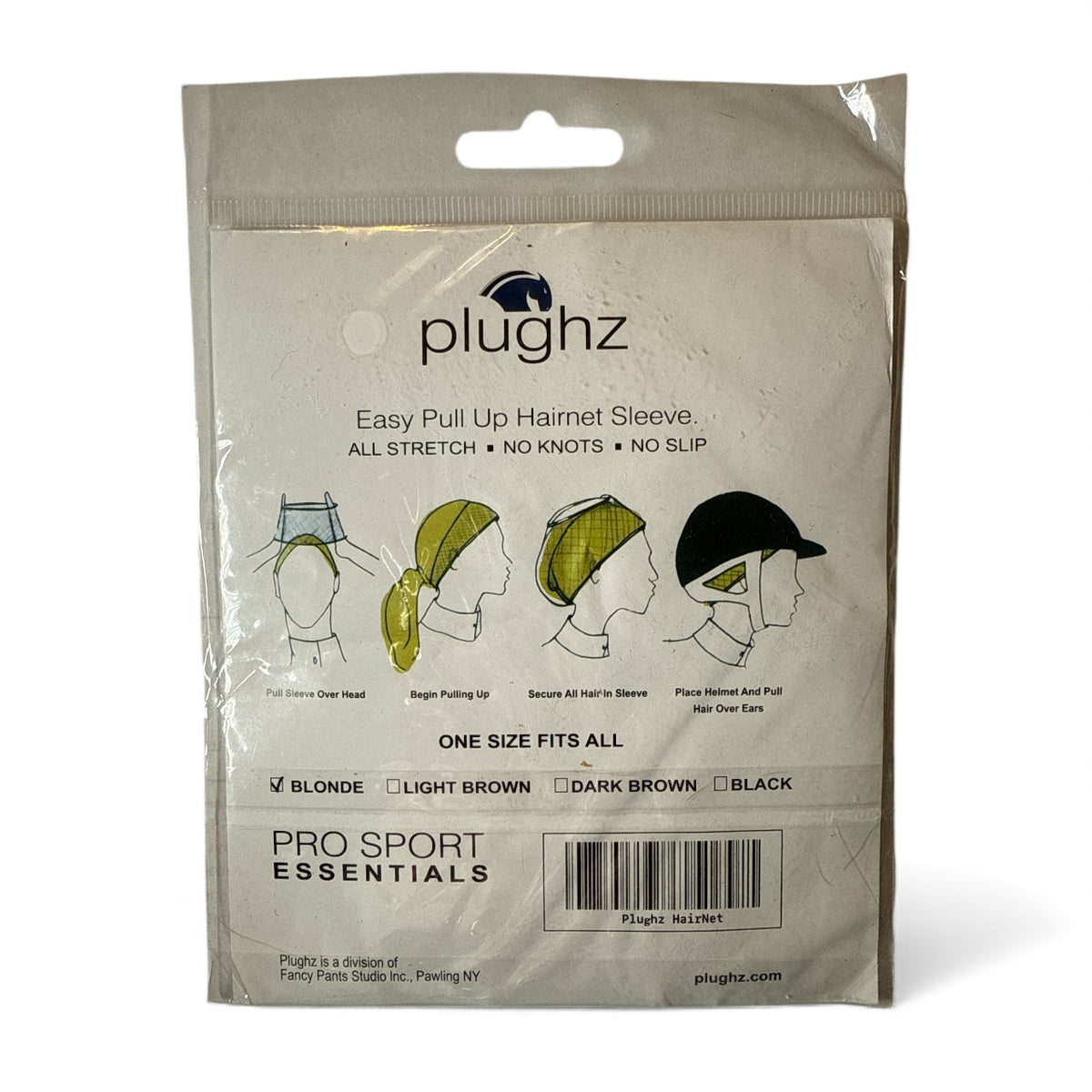Plughz ProSport Essential Hair Net - Blonde NEW