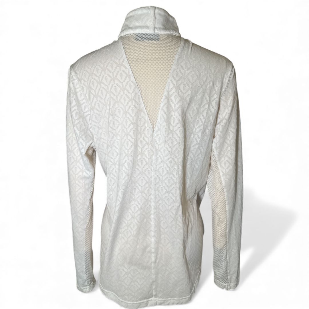 Kerrits Encore Women's Long Sleeve Show Shirt - White / Size XL