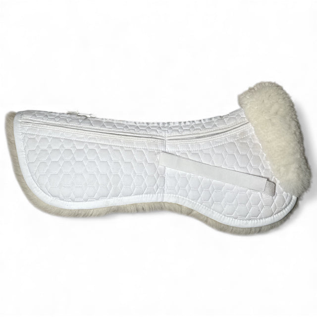 Mattes Sheepskin Correction All Purpose Half Pad - White / Size Medium