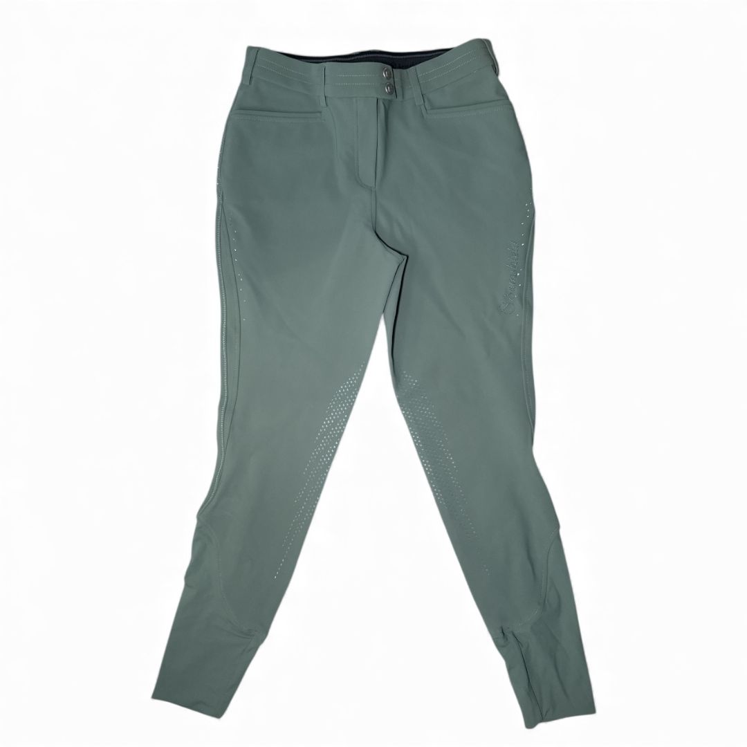 Samshield Dalia Knee Grip Breeches - Sage Green / Size FR 38 (US 28)