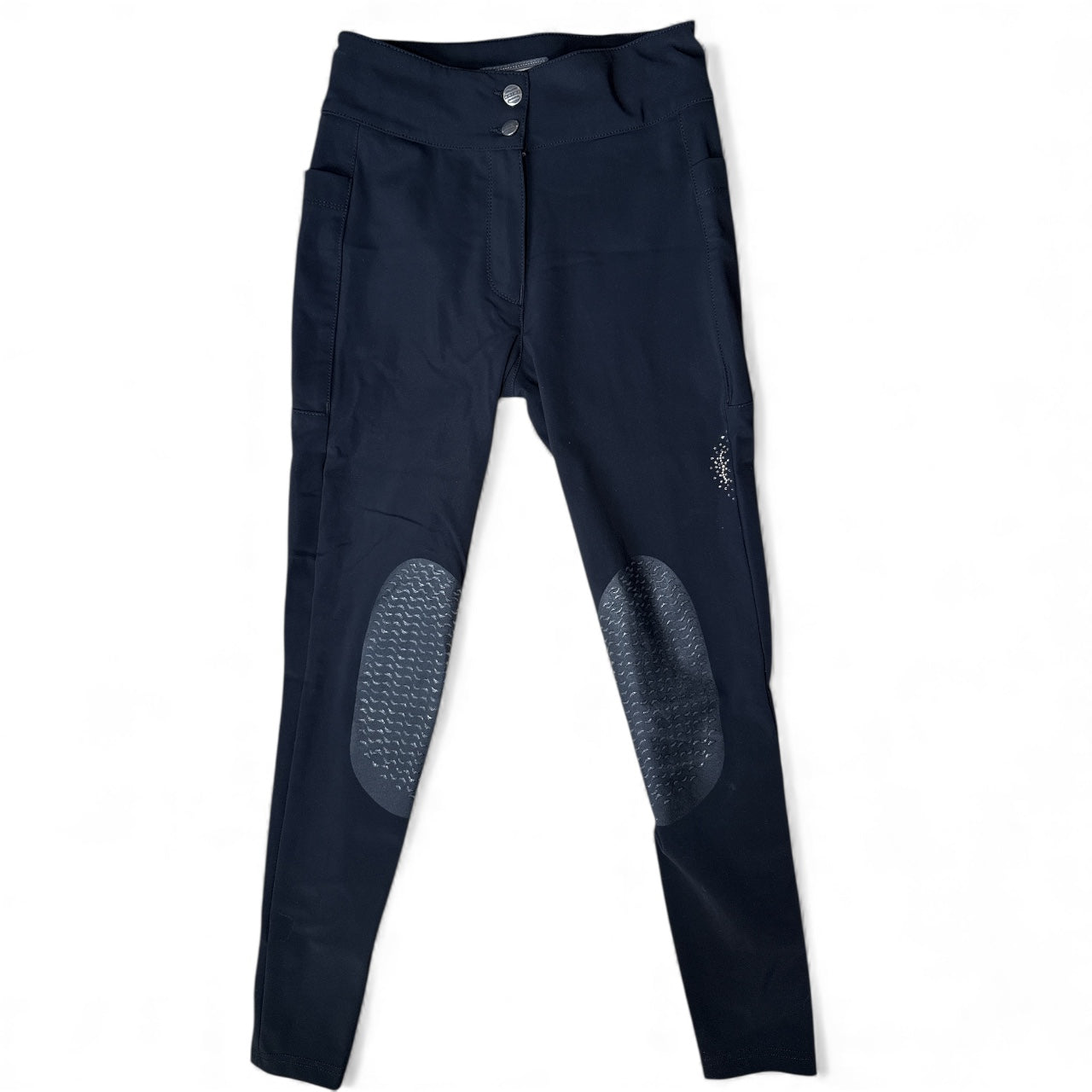 Animo Nuvelin Knee Patch Breeches - Black / Size IT 40 (US 26)