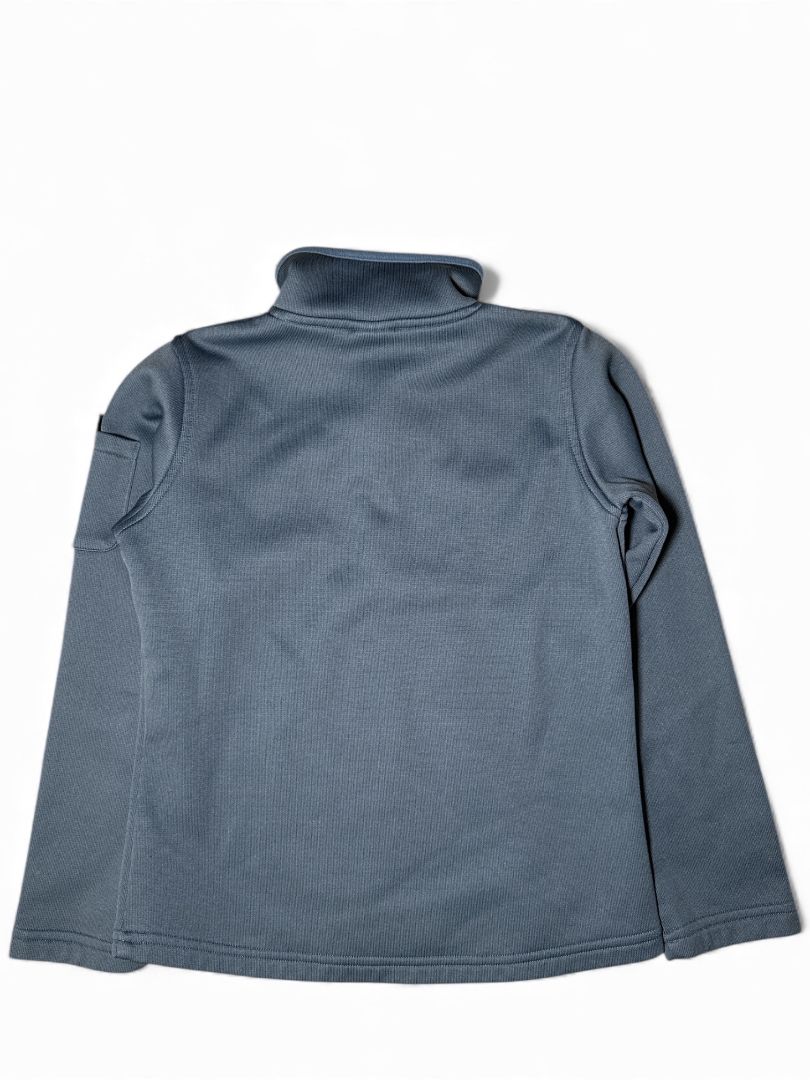 Kerrits Kids Fleece Quarter Zip Top - Blue Grey / Size Medium Youth