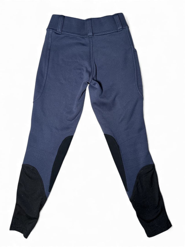 Kerrits Kids Sit Tight Wind Pro Knee Patch Riding Tight - Navy / Size Medium Youth