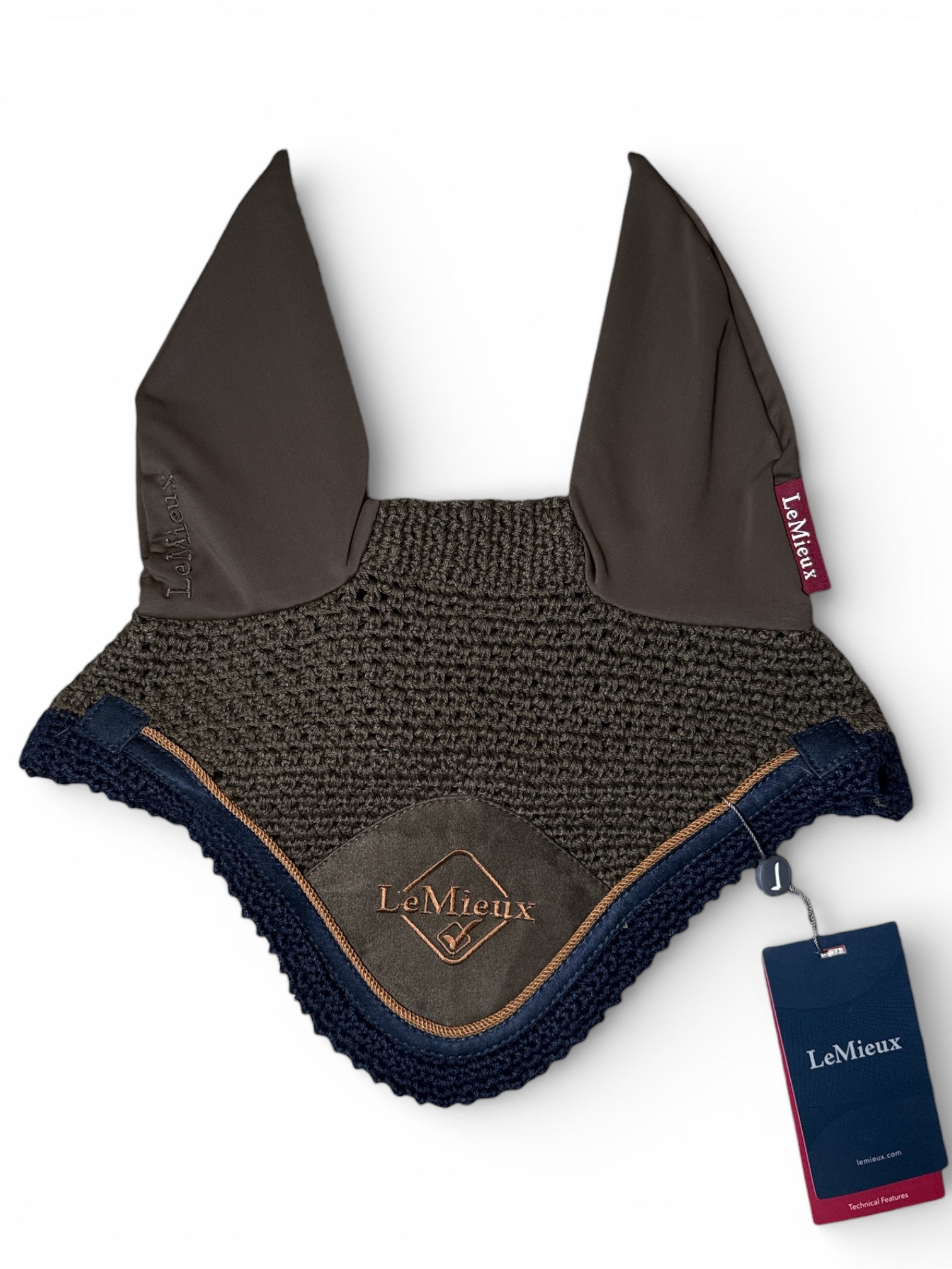 LeMieux Classic Ear Bonnet / Fly Hood - Alpine / Size Large NEW