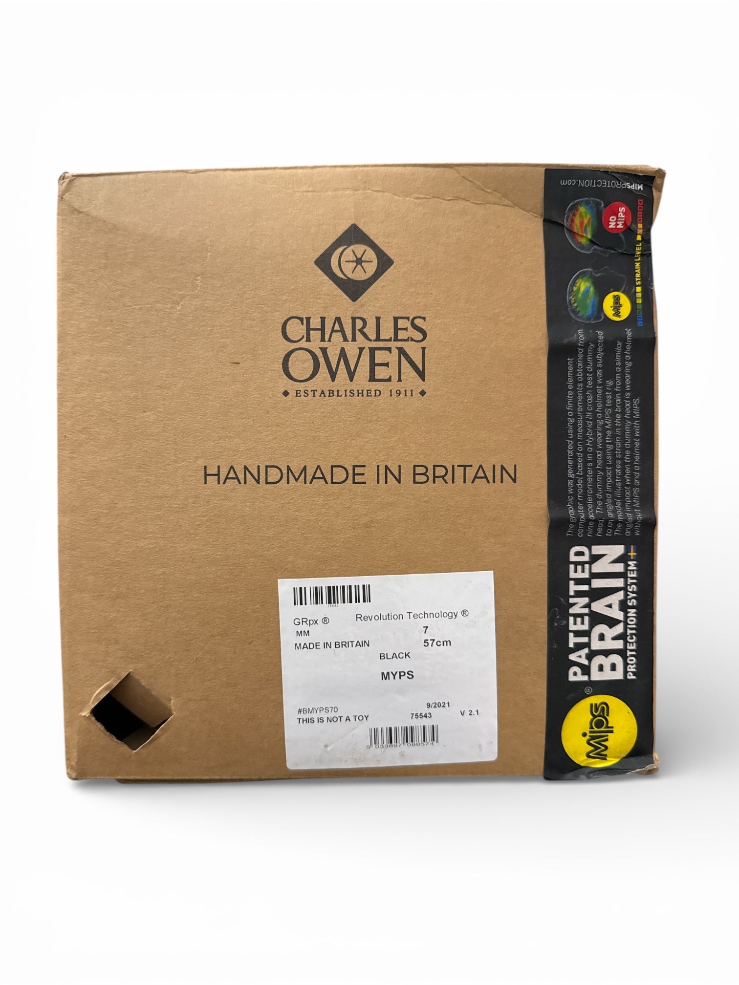 Charles Owen My PS MIPS Helmet - Black / Size 57 NEW