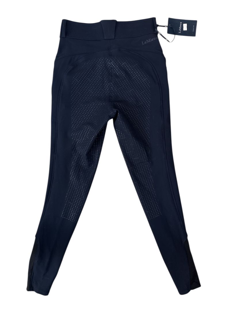 LeMieux Amy Winter "Bregging" Full Seat Grip Breeches - Navy / Size UK 6 / EU 34 (US 2) NEW