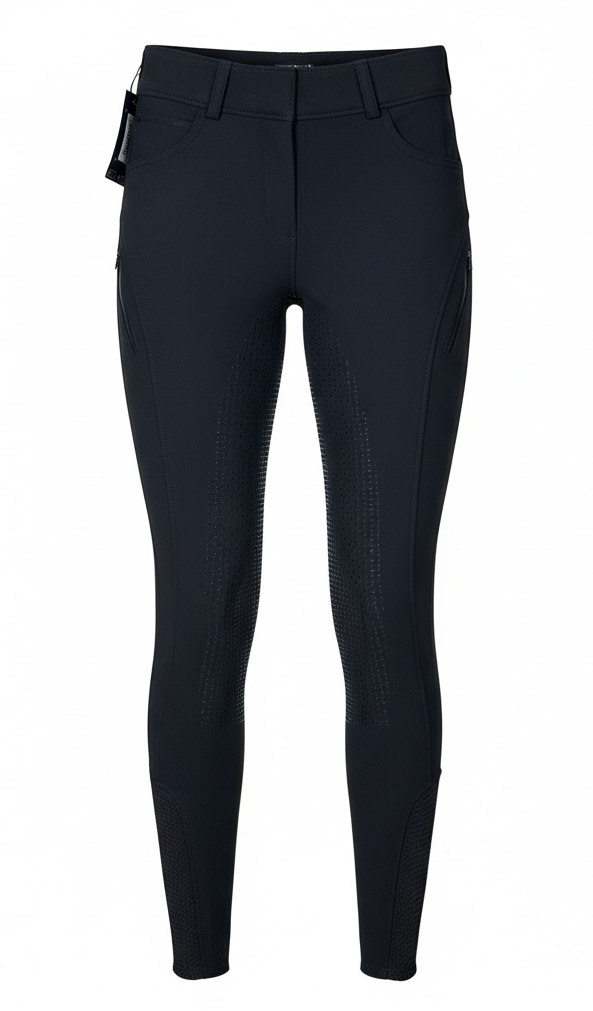 LeMieux Amy Fleece Winter Leggings Breeches - Black Size UK 6 / US 2 / EU 34 NEW