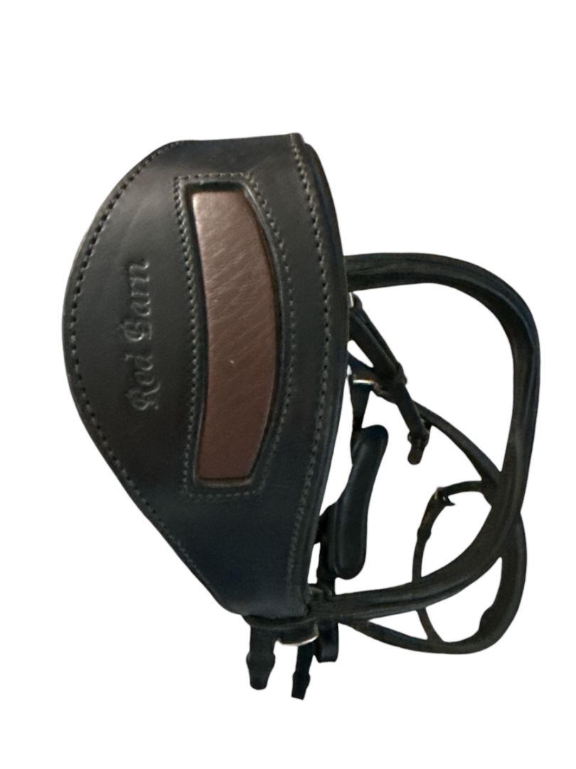 Red Barn Arena Ergonomic Snaffle Dressage Bridle - Black Full Horse Size