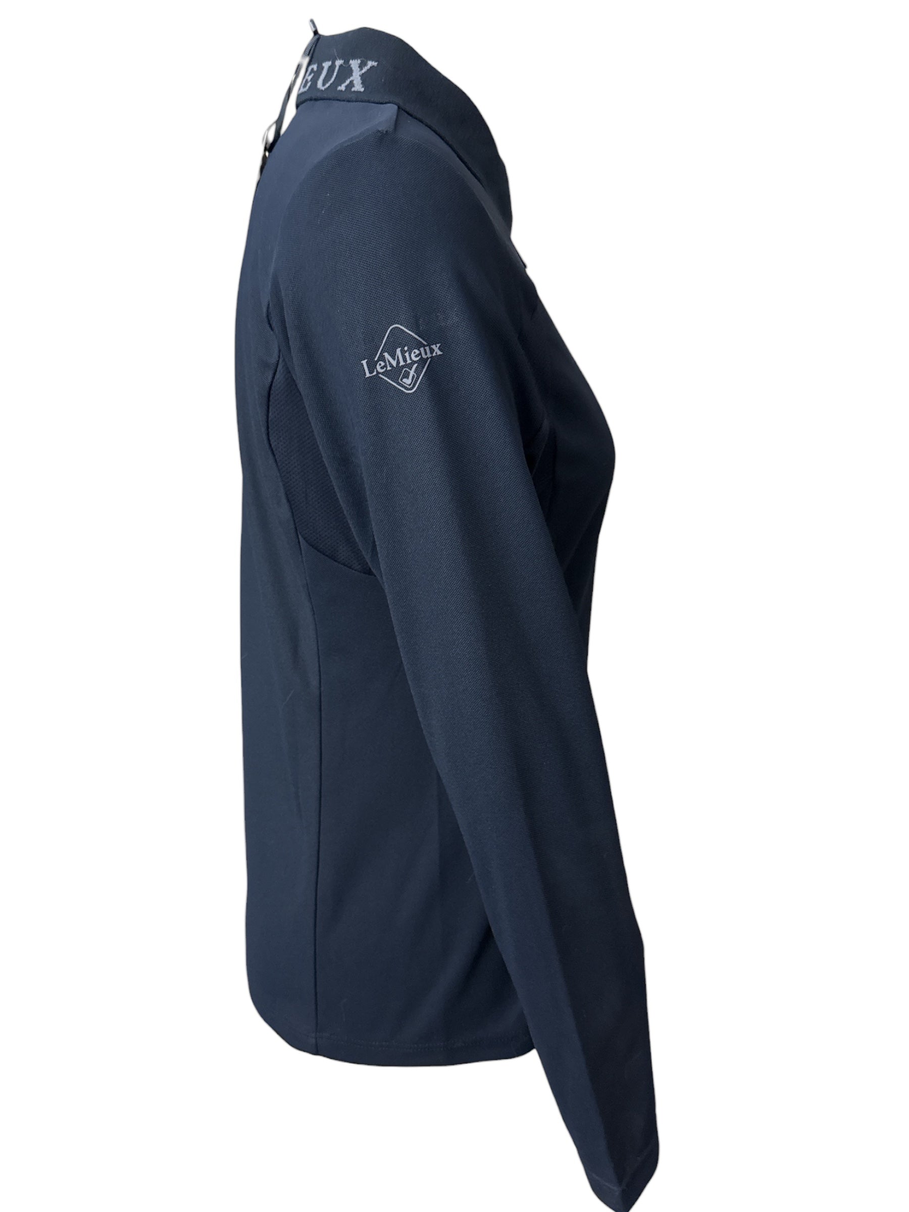 LeMieux Long Sleeve Sport Polo Shirt Navy / Size US 10 (EU 42 / UK 14) NEW