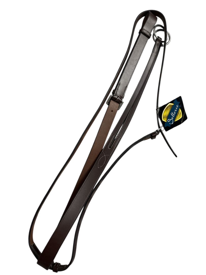 Ovation Elite Collection Flat Running Martingale - Dark Brown / Full Size NEW