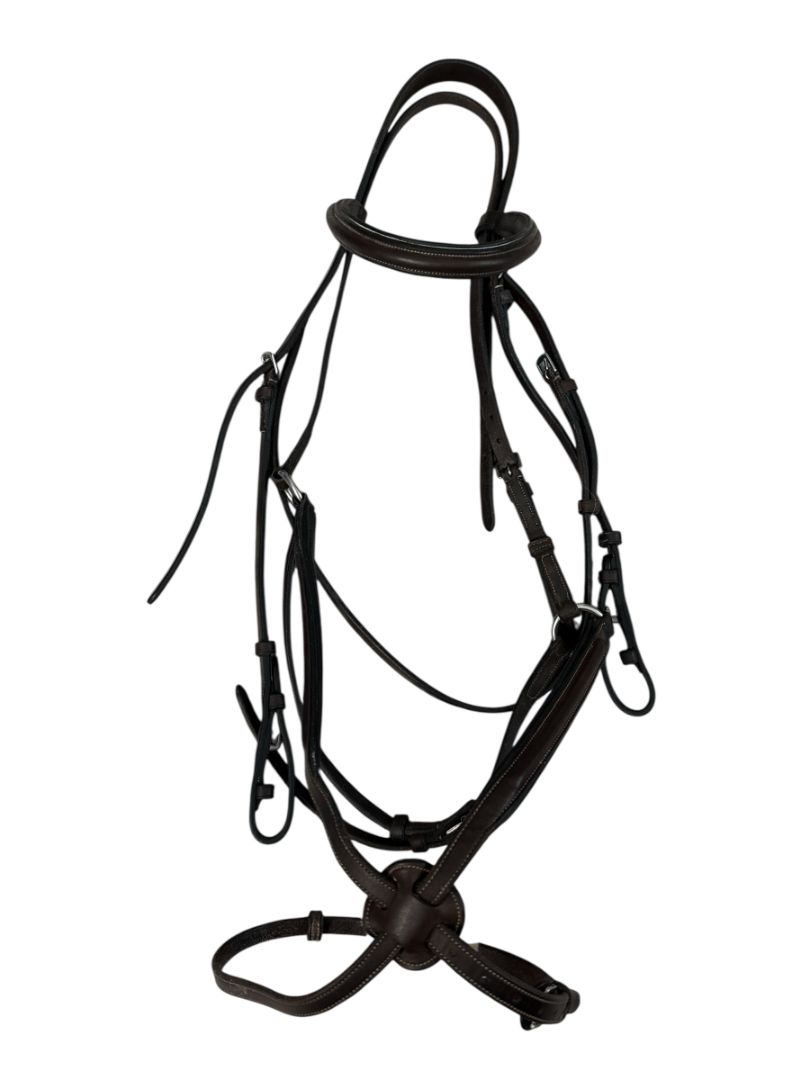 Rodrigo Pessoa Jumper Figure 8 Bridle - Brown / Over Size (XF)