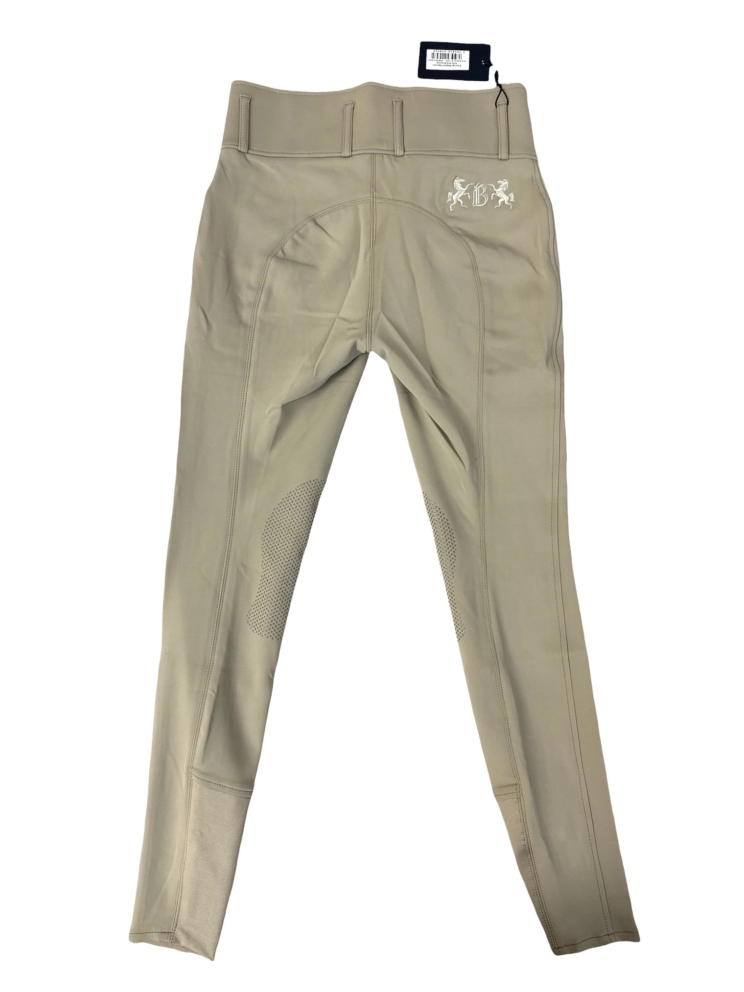 B Vertigo Meghan High Waist Knee Grip Breeches - Weathered Teak Tan / Size US 24 (EU 36) NEW