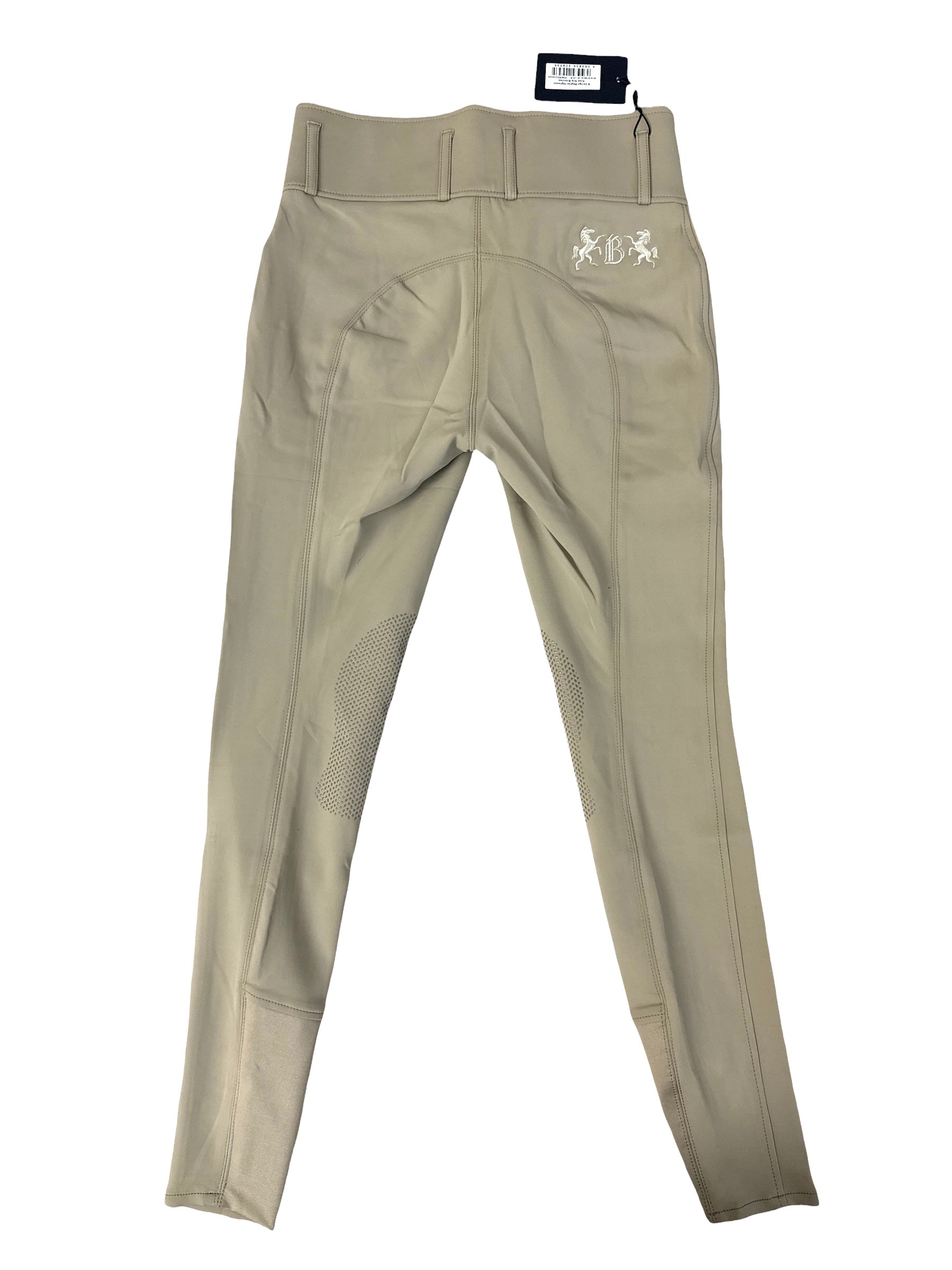 B Vertigo Meghan High Waist Knee Grip Breeches - Weathered Teak Tan / Size US 26 (EU 38) NEW