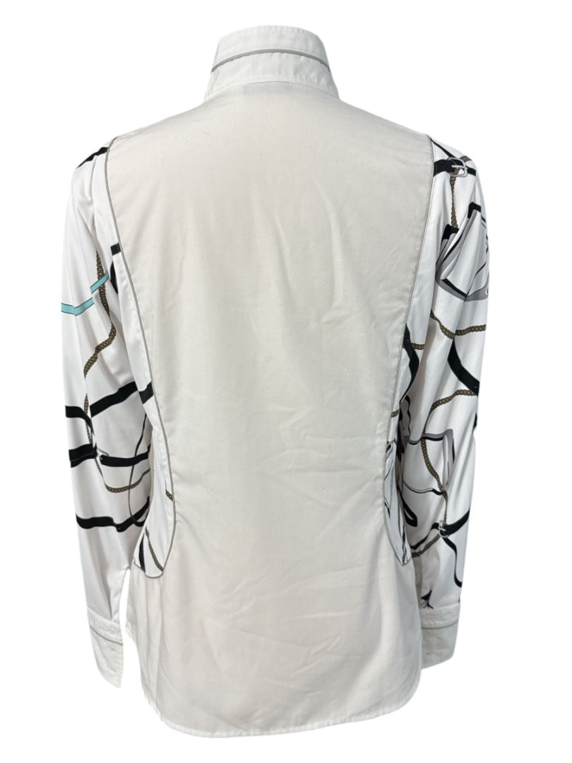 Arista Equestrian Long Sleeve Shirt - White / Size Large