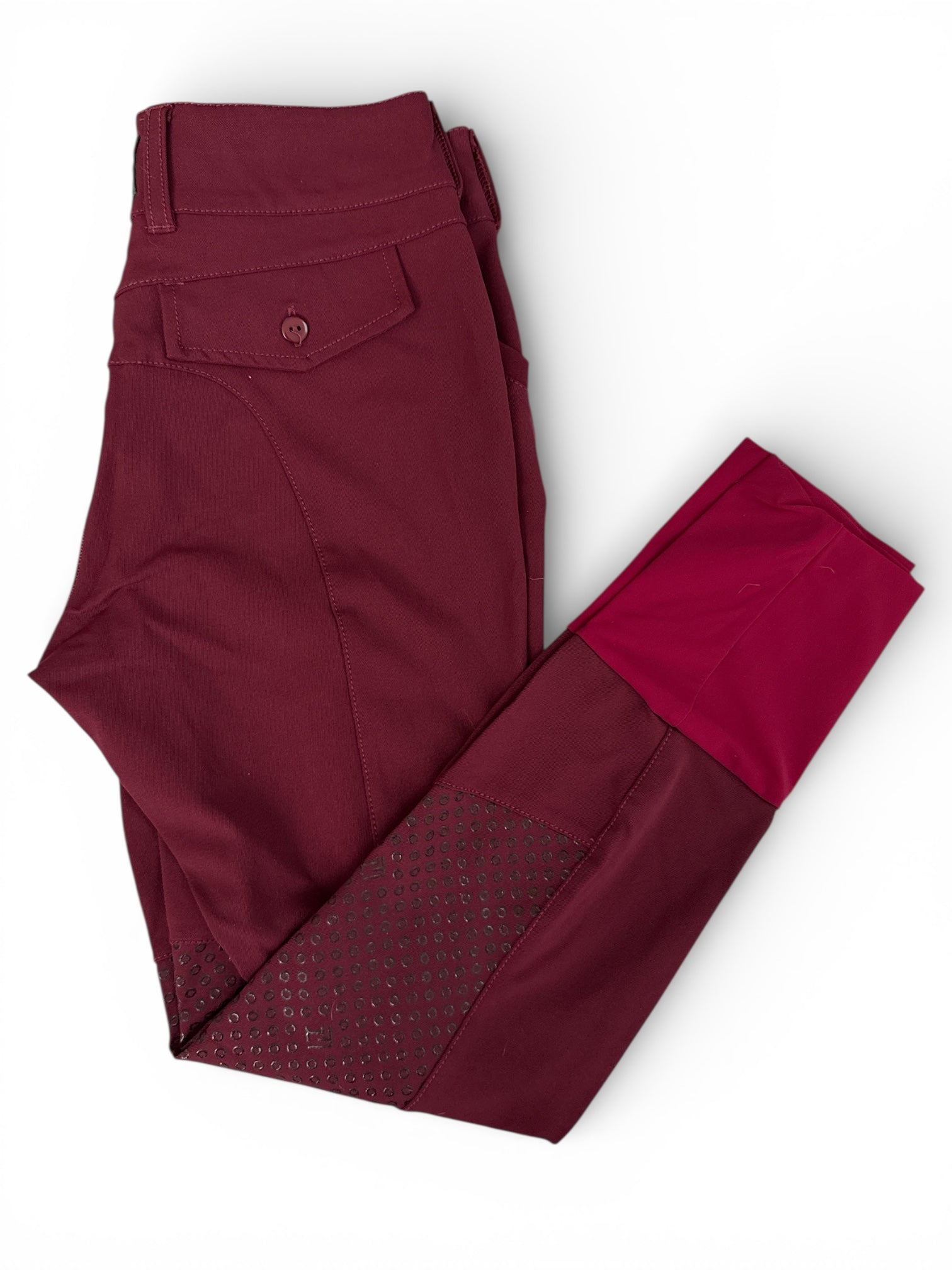 For Horses Minnie Breech Knee Grip Burgundy / Size IT 42