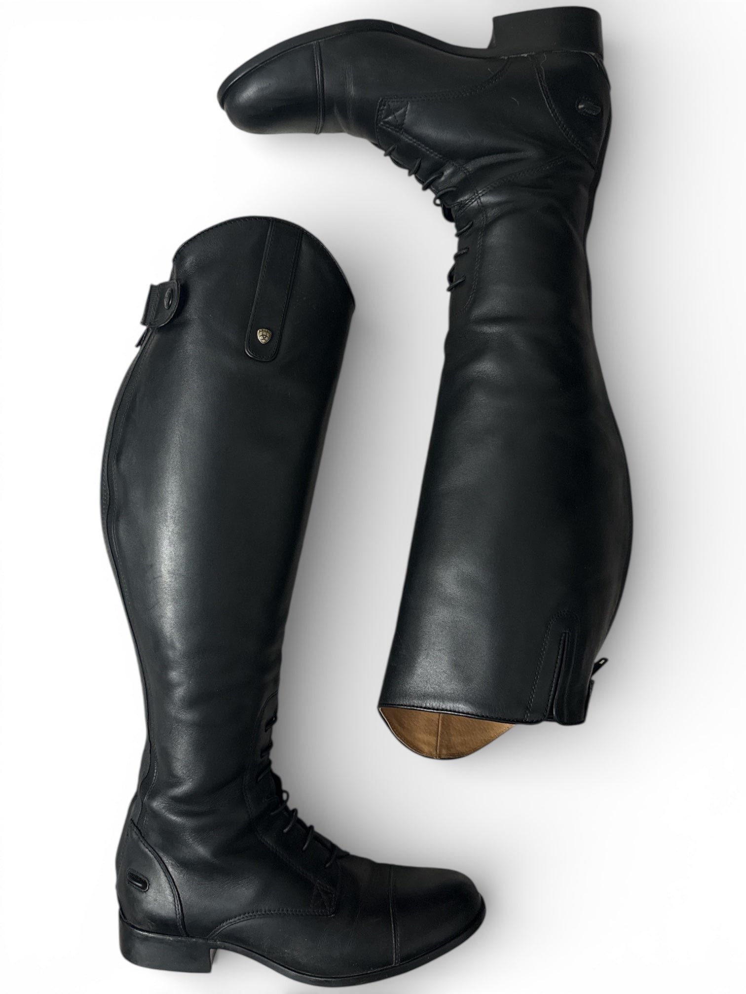 Ariat Heritage Contour II Field Zip Tall Riding Boot - Black / Size 9.5 / Medium Height / Wide Calf