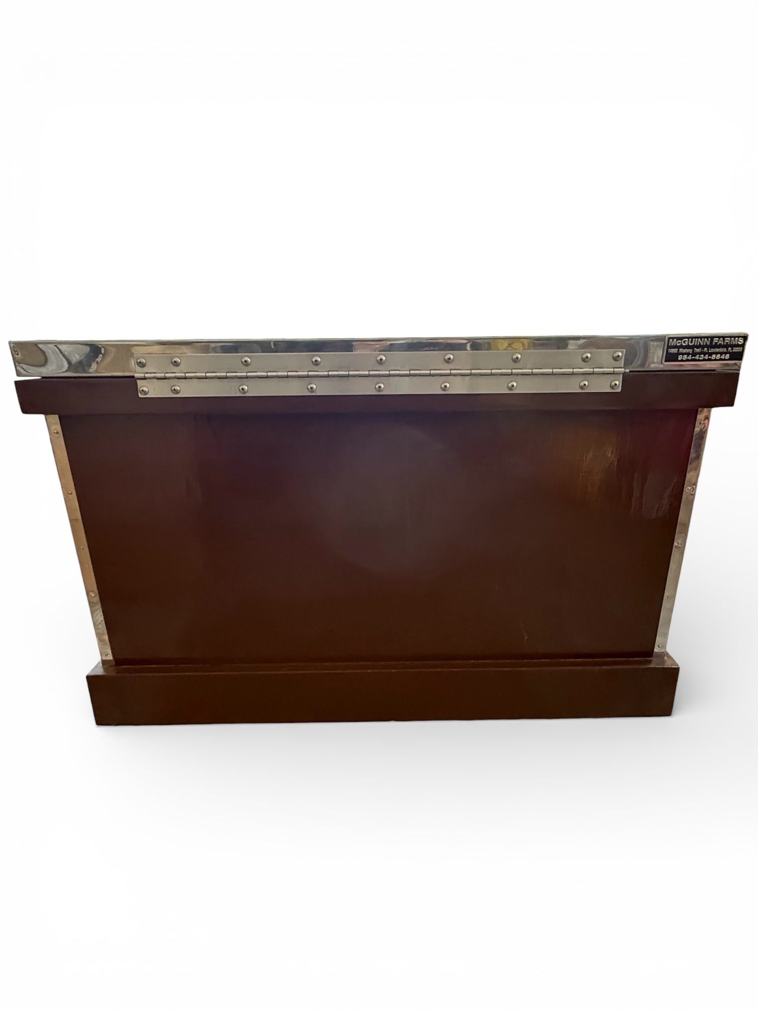 McGuinn Farms Large Vinyl Custom Tack Trunk - Black