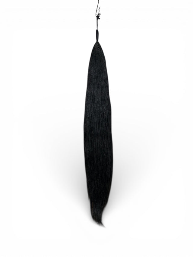 Black Natural Horse Hair Tail Extension 36"