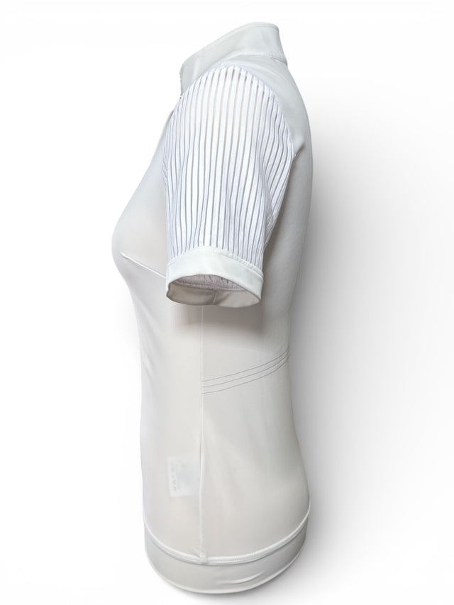 Samshield Apolline Short Sleeve Women's Competition Polo Shirt White, Size XS