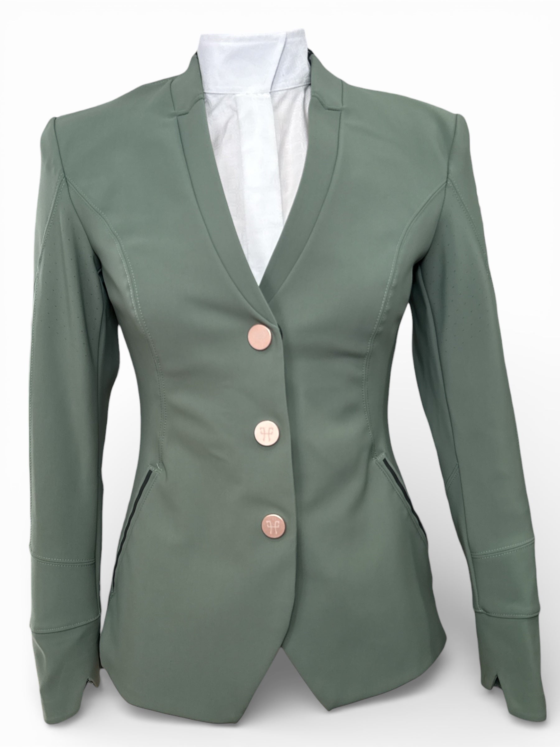 Horse Pilot Women's Aerotech Show Coat- Smooth Green / Size FR 36