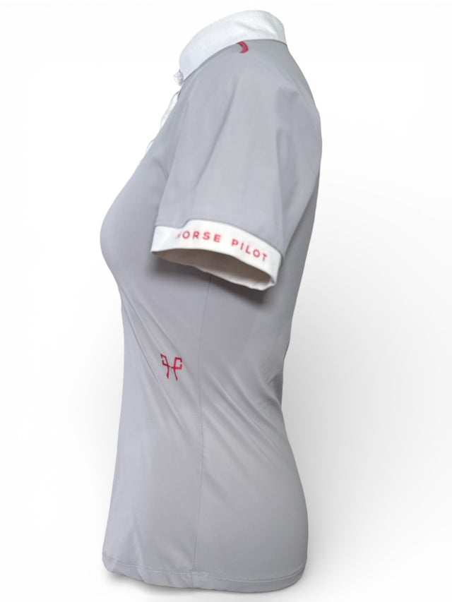 Horse Pilot Aerolight Short Sleeve Shirt Grey XS
