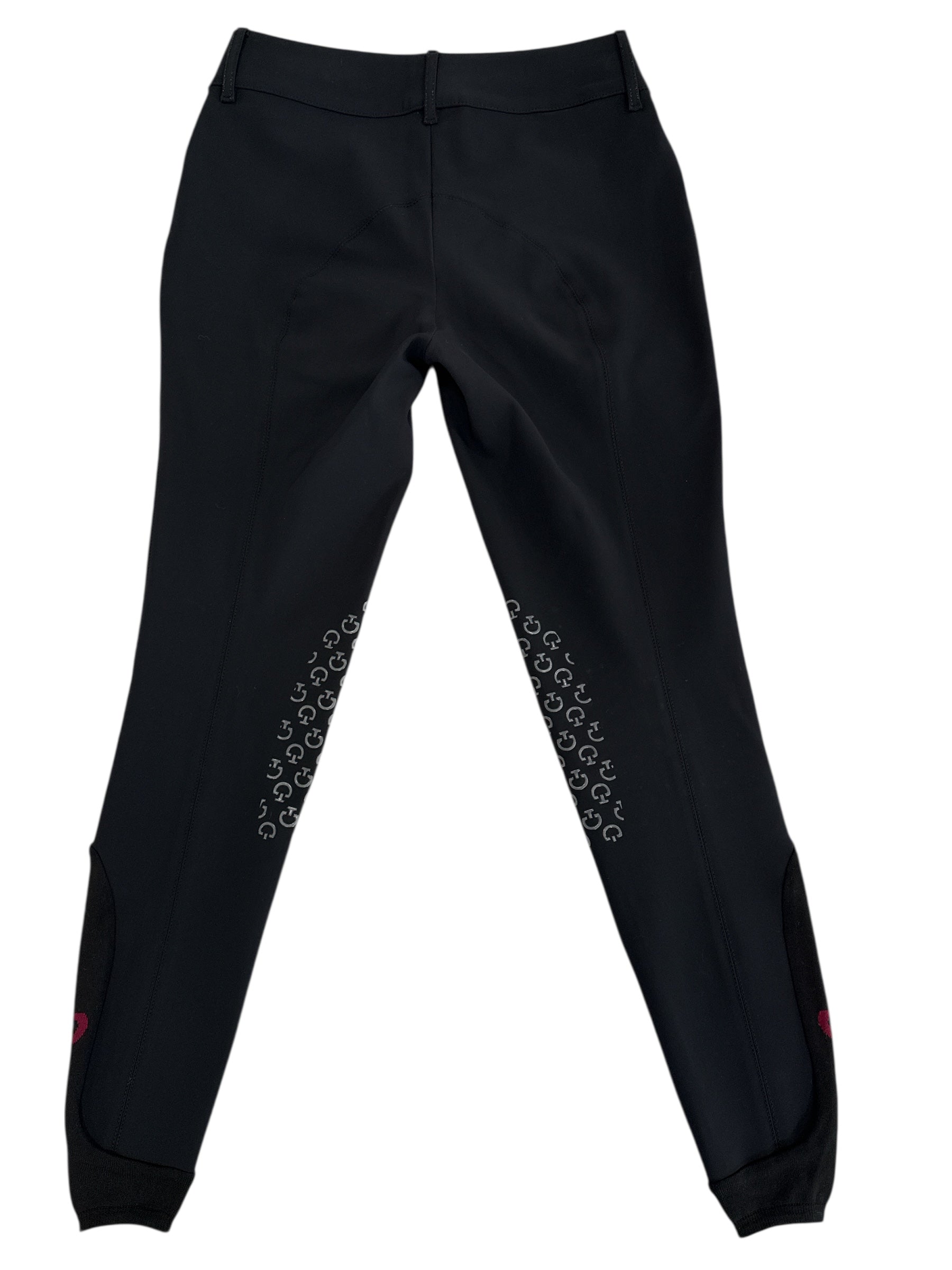 Cavalleria Toscana Knee Grip Jumping Breeches - Black / Size IT 42 (US 28)