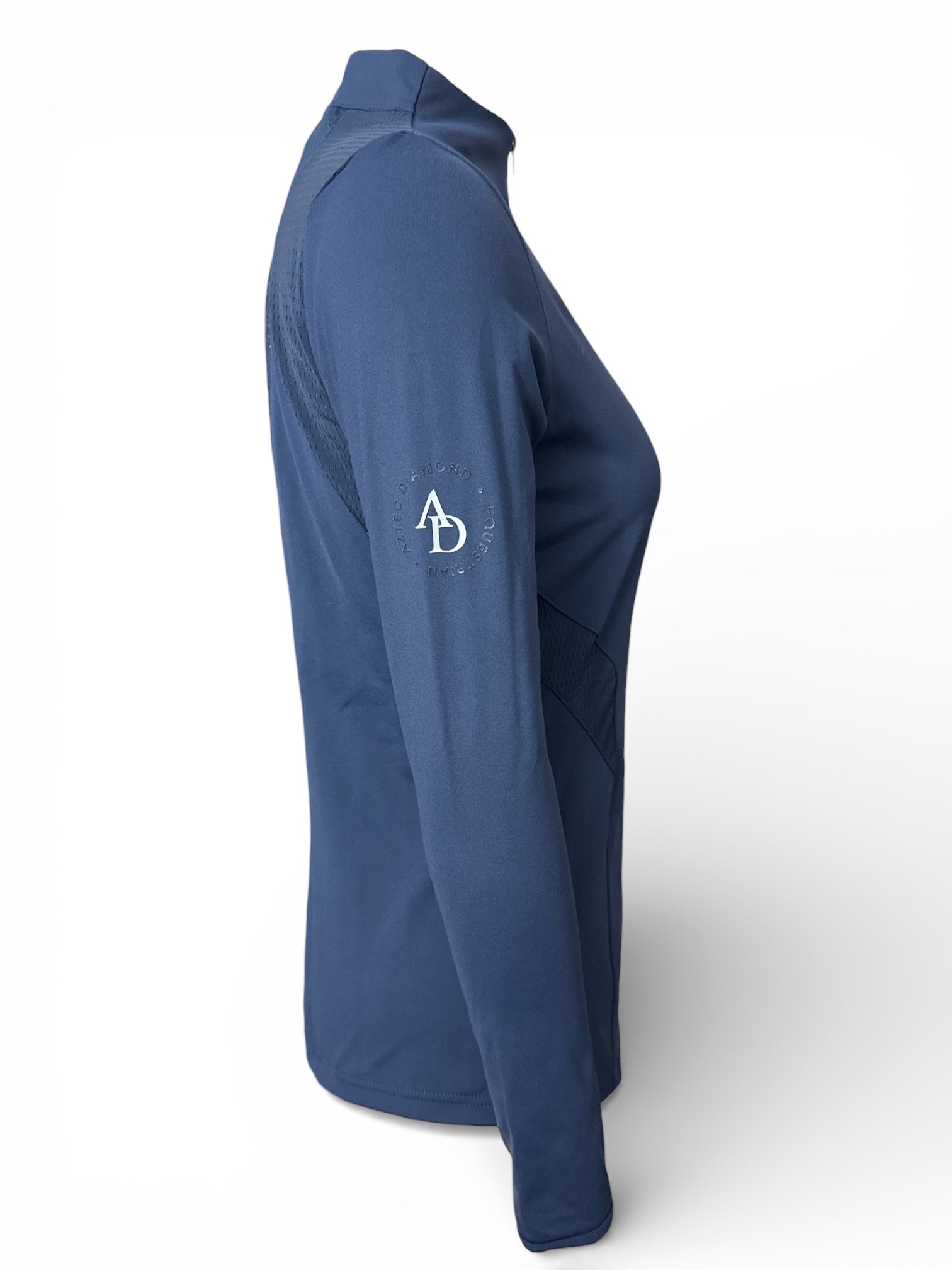 Aztec Diamond Core Base Layer Top - Navy Blue / Size Medium