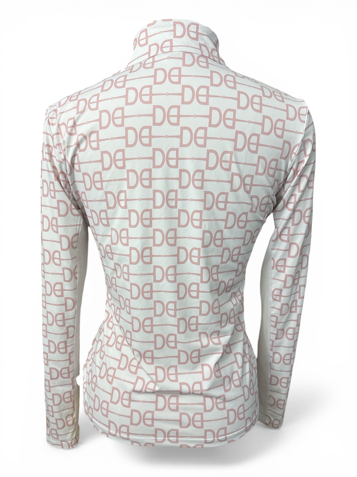 Dancing Equestrian Women's Signature Sunshirt - Pink Bit Print / Size Small