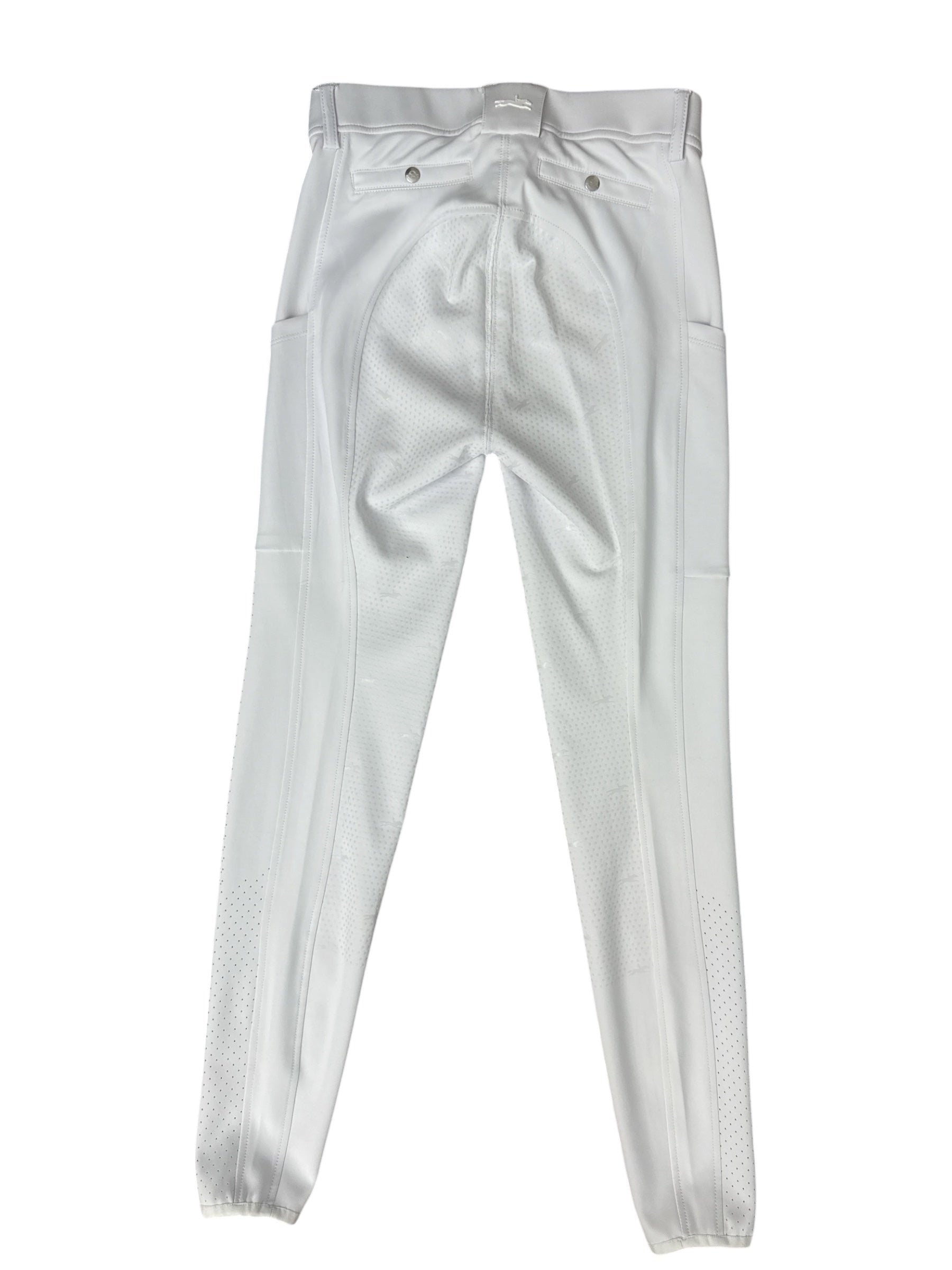 Schockemohle Air Sporty Riding Tights Full Seat - White / Size EU 36 (US 24) NEW