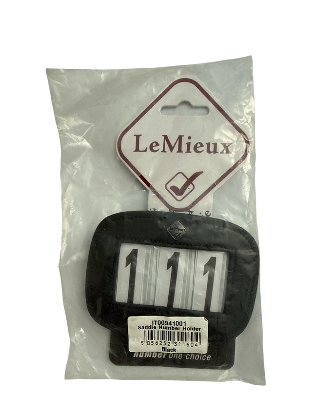 LeMieux Saddle Pad Number Holder - Black / NEW