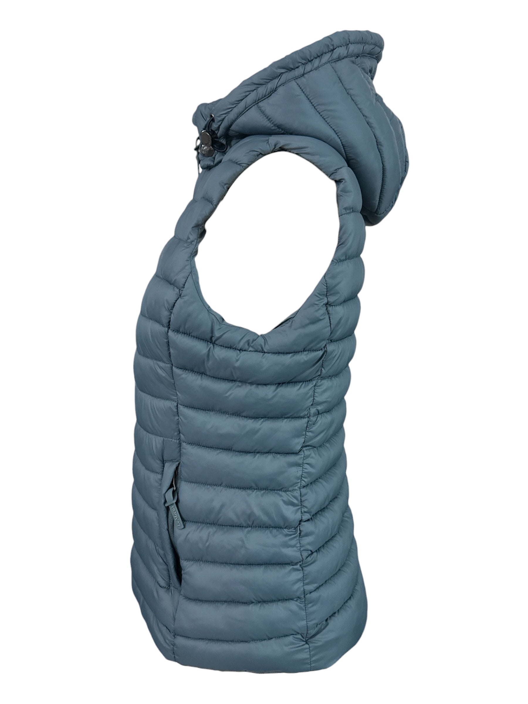 LeMieux Rose Hooded Puffer Gilet / Vest - Petrol Size US 4 (EU 36)