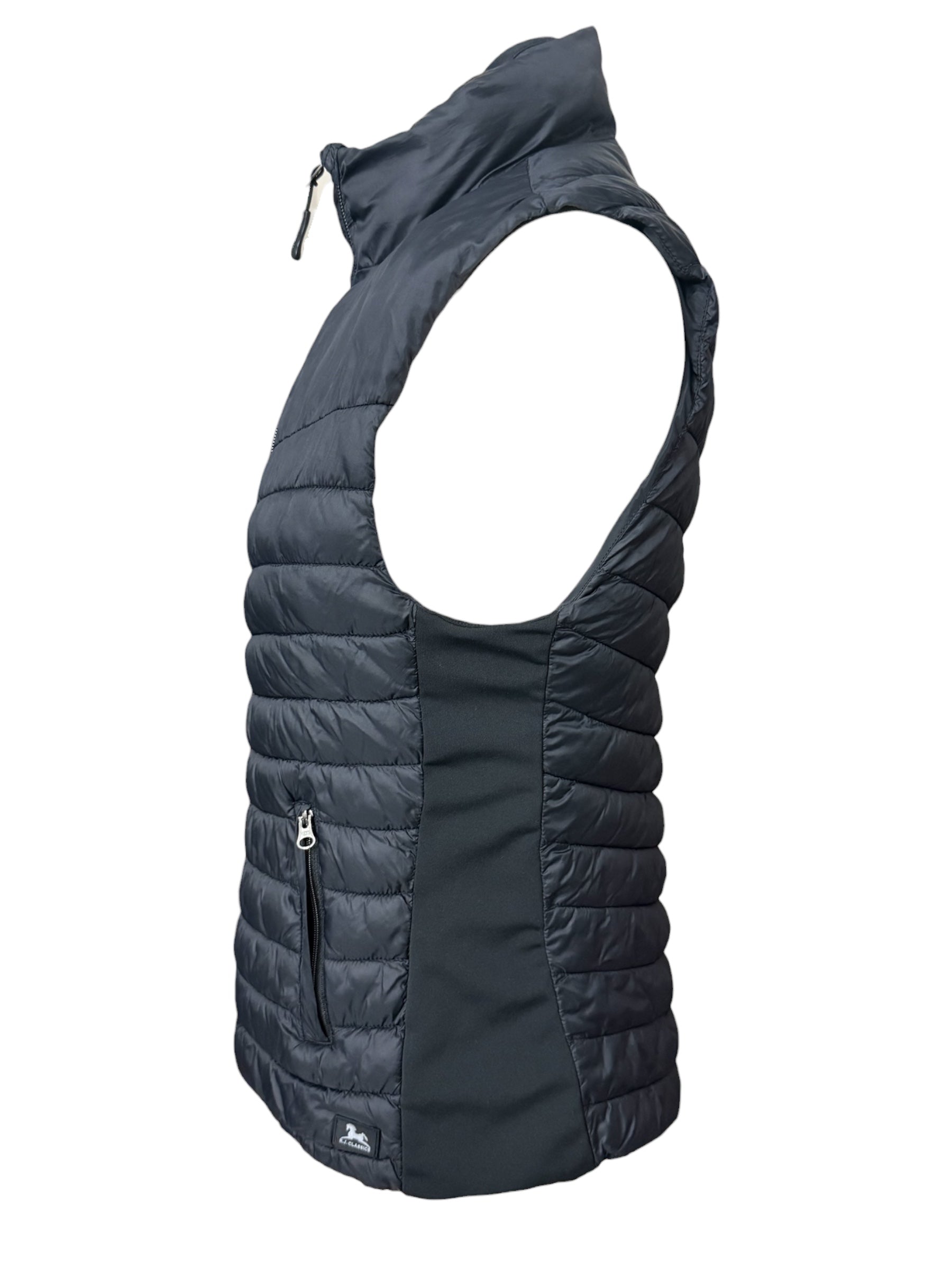 RJ Classic Harlie Puffer Vest - Black / Size Small