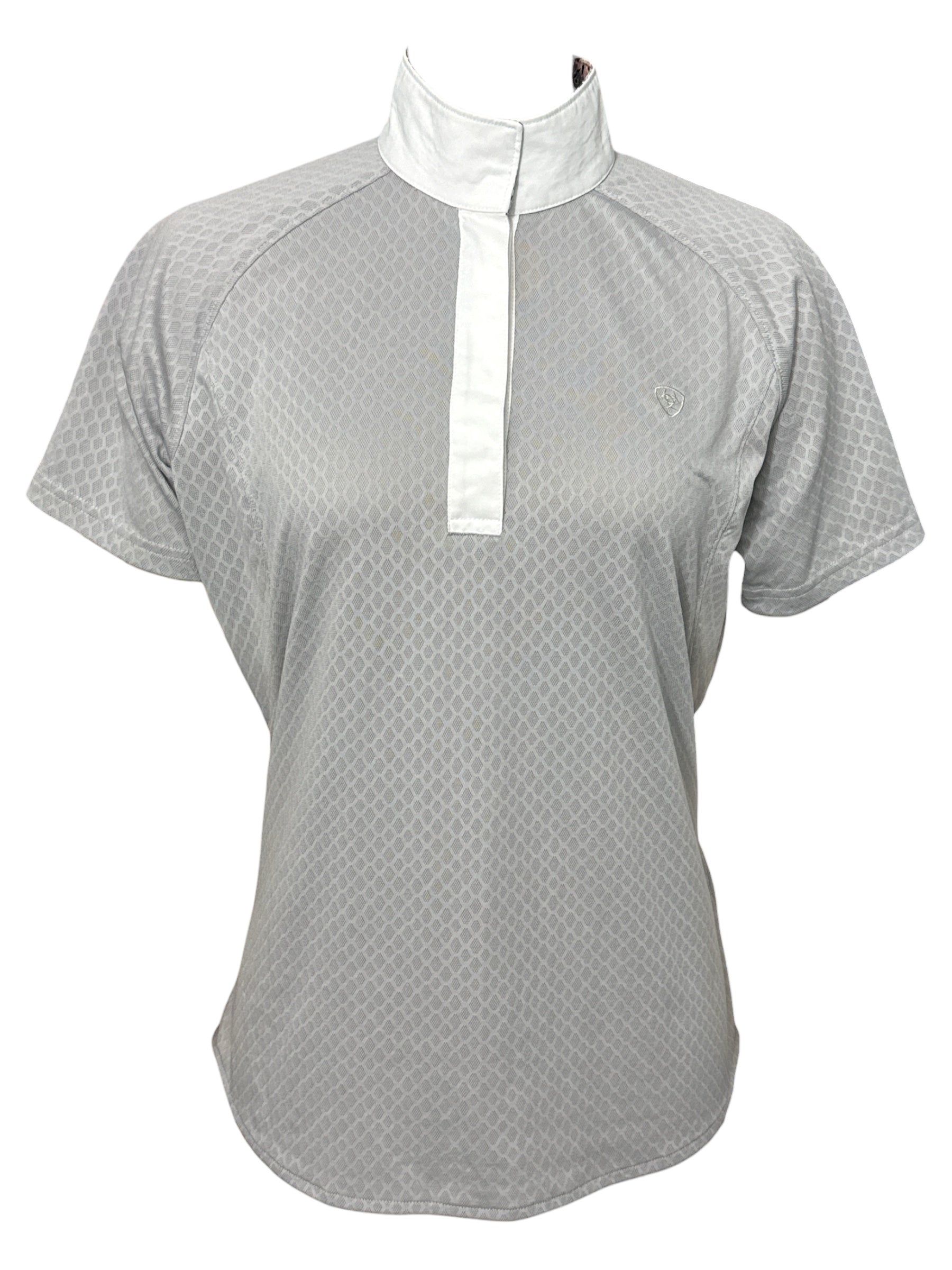 Ariat Showstopper 2.0 Show Shirt Perforated - Grey / Size Large