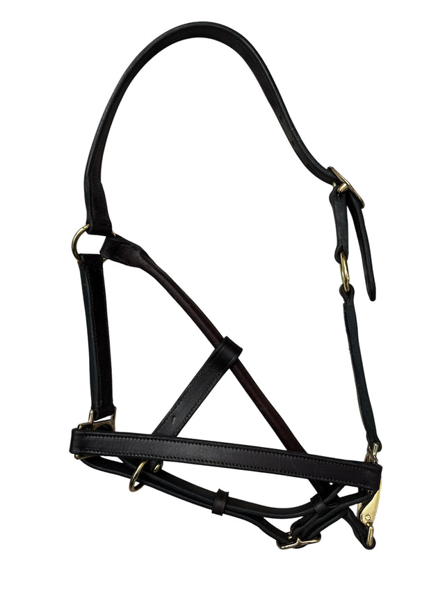 Camelot Pony Turnout Halter - Brown Leather NEW