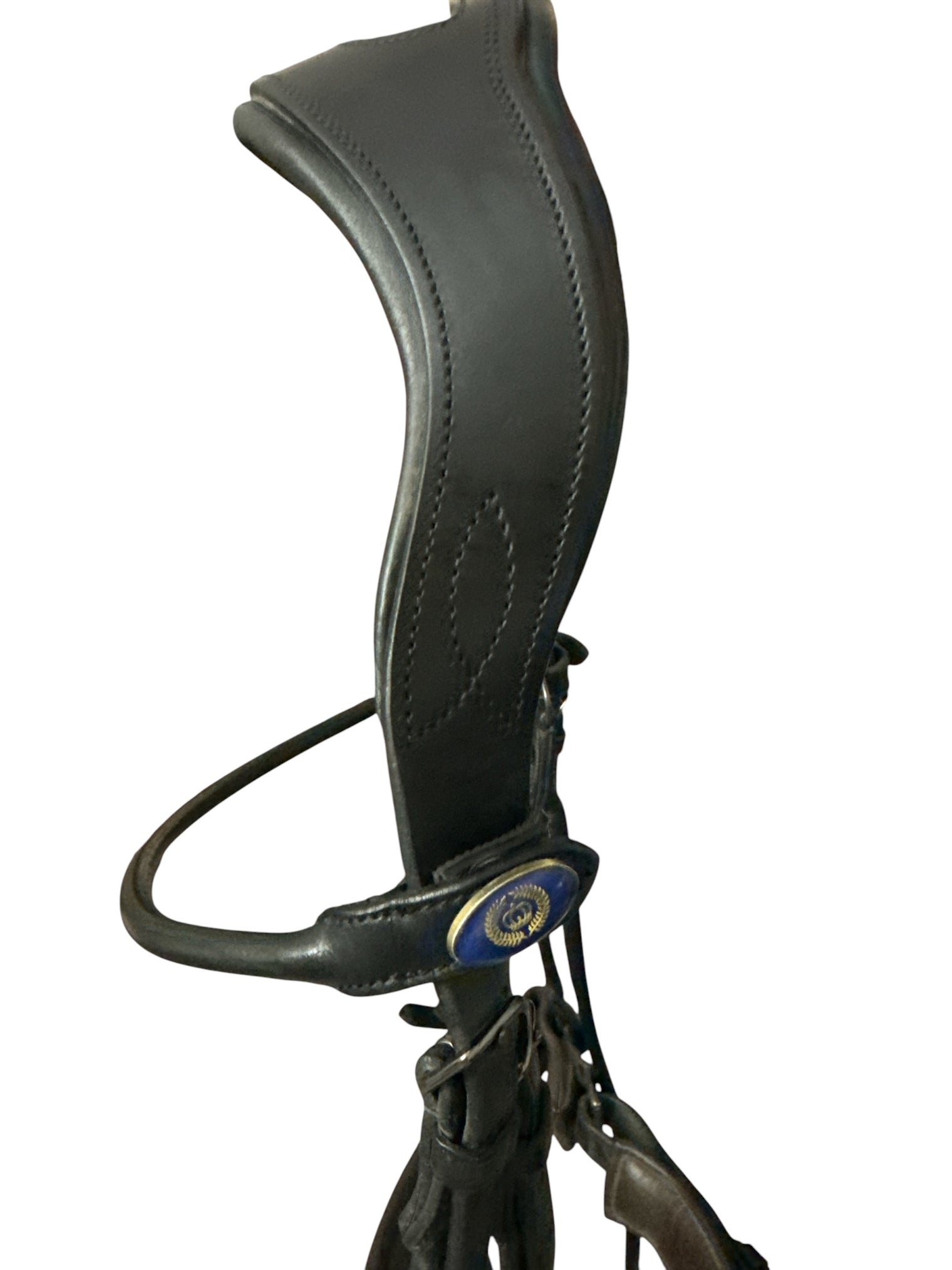 PS of Sweden GP Dressage Bridle - Black Shiny Croco / Size Cob