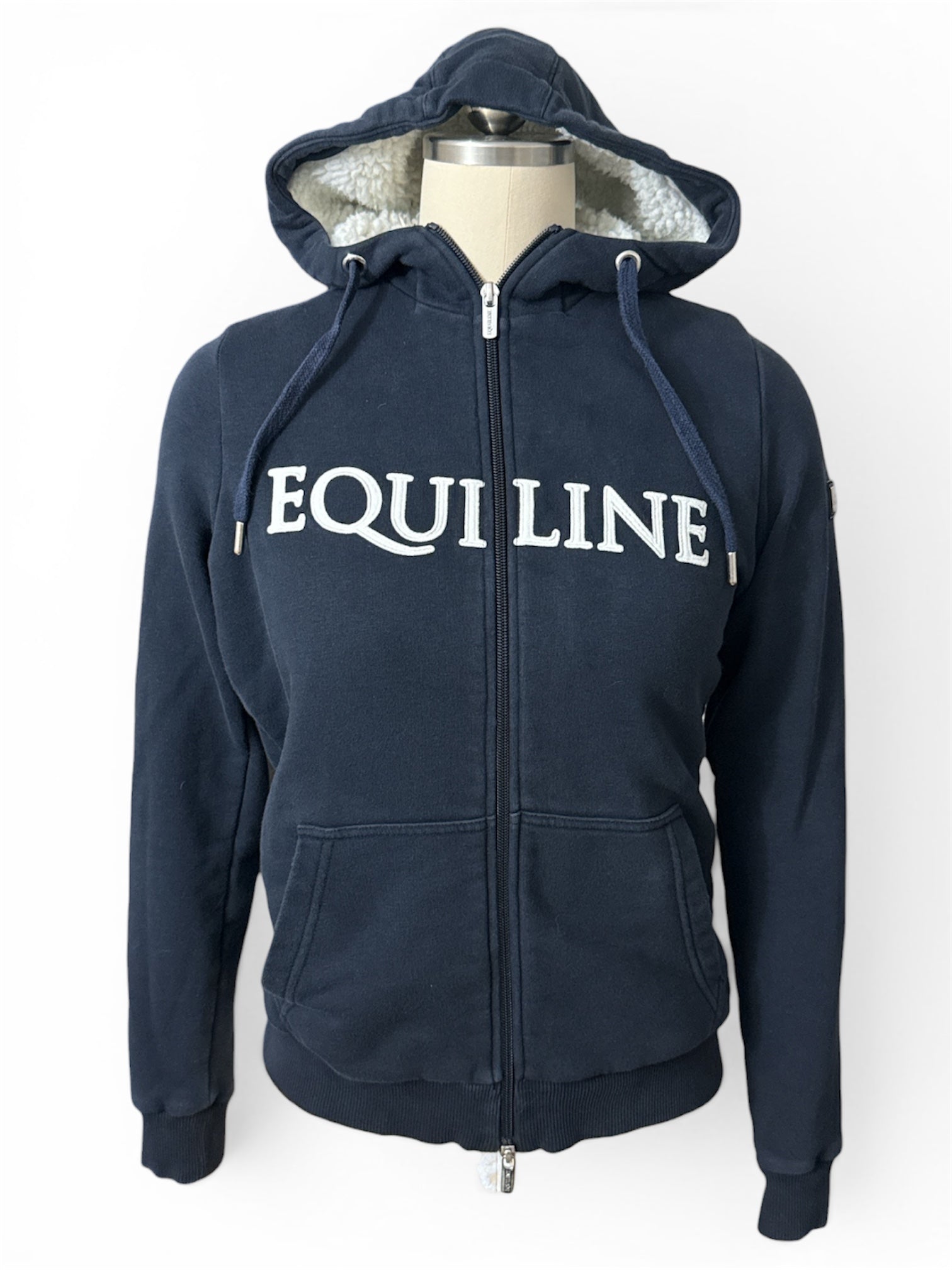 Equiline Celaste C Zip Up Hoodie - Navy / Size Small