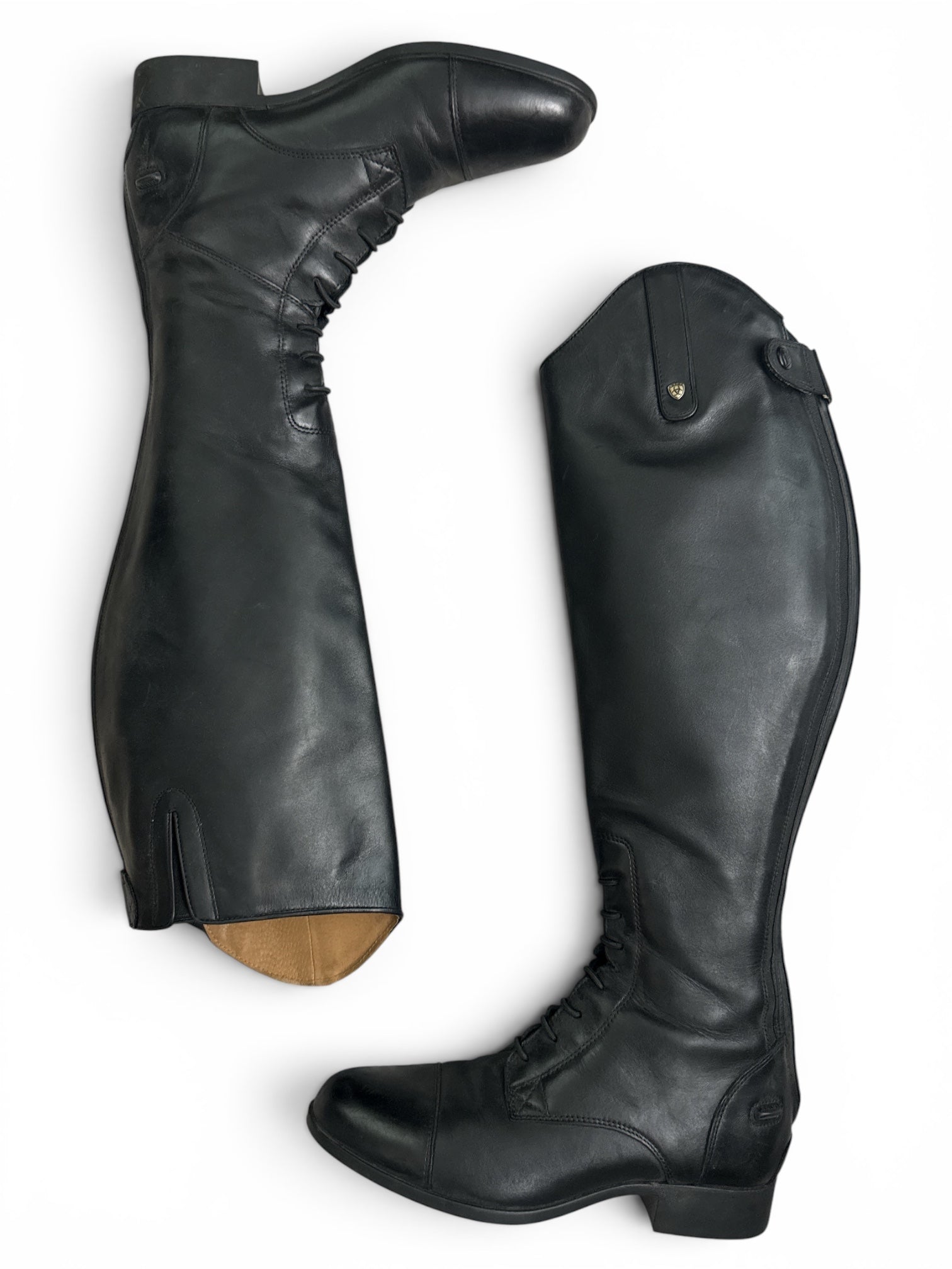 Ariat Women's Heritage Contour II Field Zip Tall Riding Boots - Black /Size 8.5 Medium Height / Full Calf