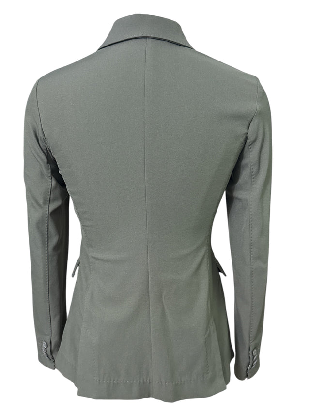 Animo Women's 4 Button Show Coat - Grey / Size IT 40