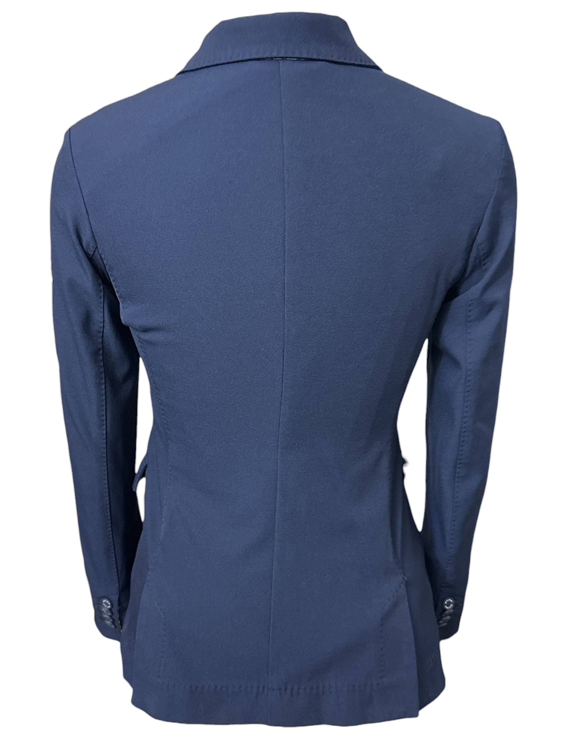 Animo Women's 4 Button Show Coat - Navy Blue / Size IT 40