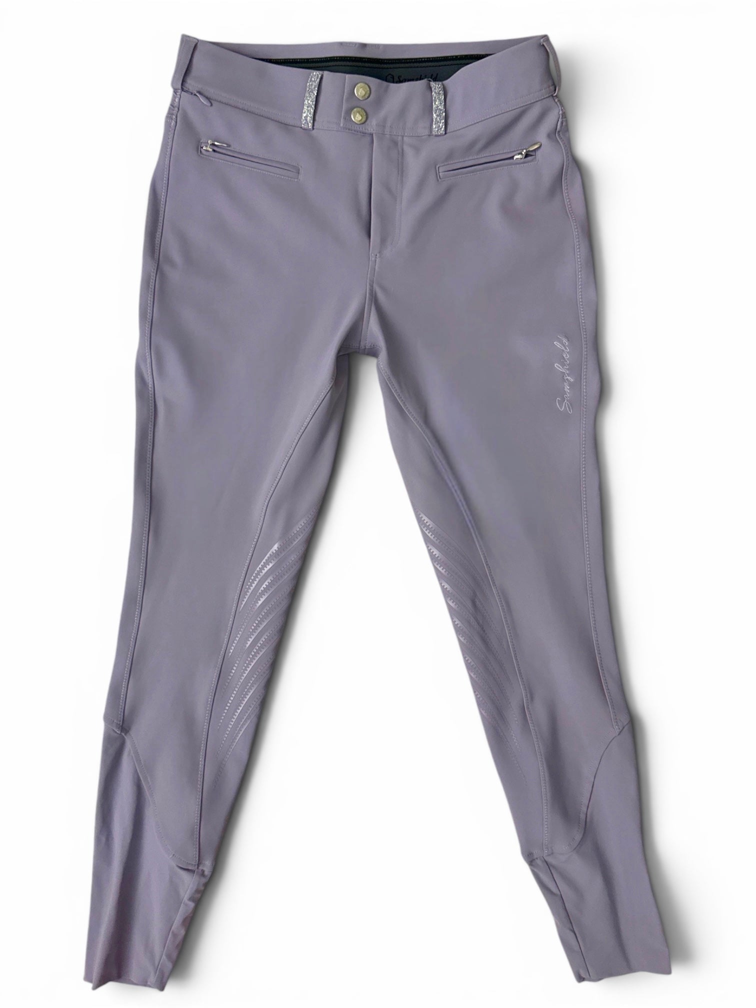 Samshield Chloe Crystal Knee Grip Breech - Lavender / Size FR 36 (US 26)