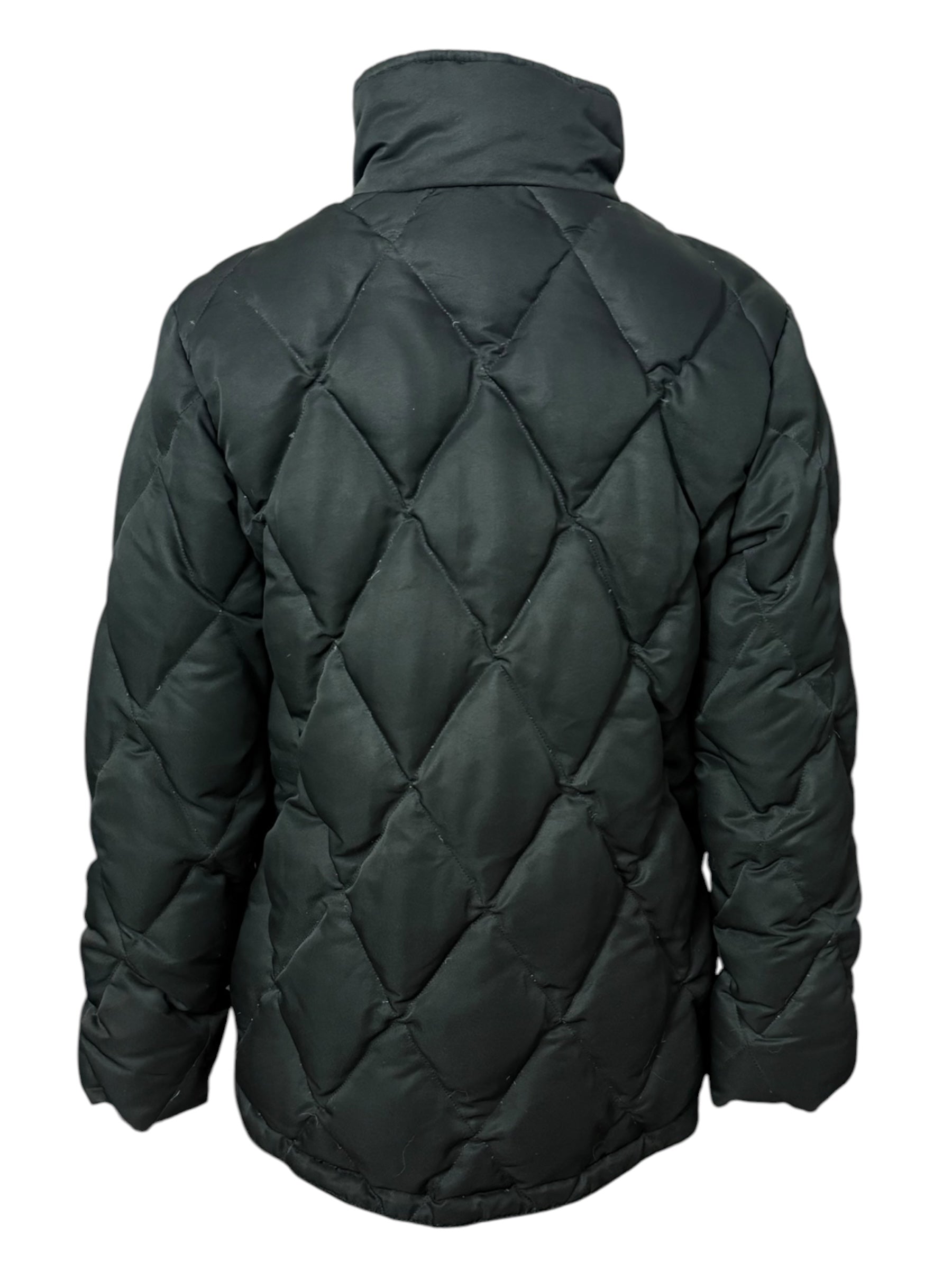 5A Baker Women's Down Quilted Puffer Coat - Black / Size Medium