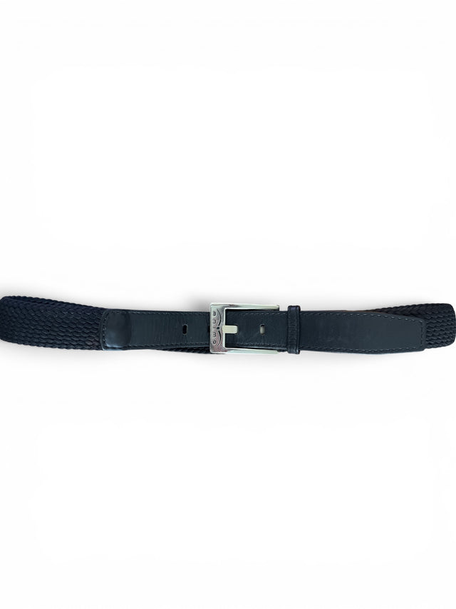 Animo Halan Braided Woven Belt - Black / Size 85 cm