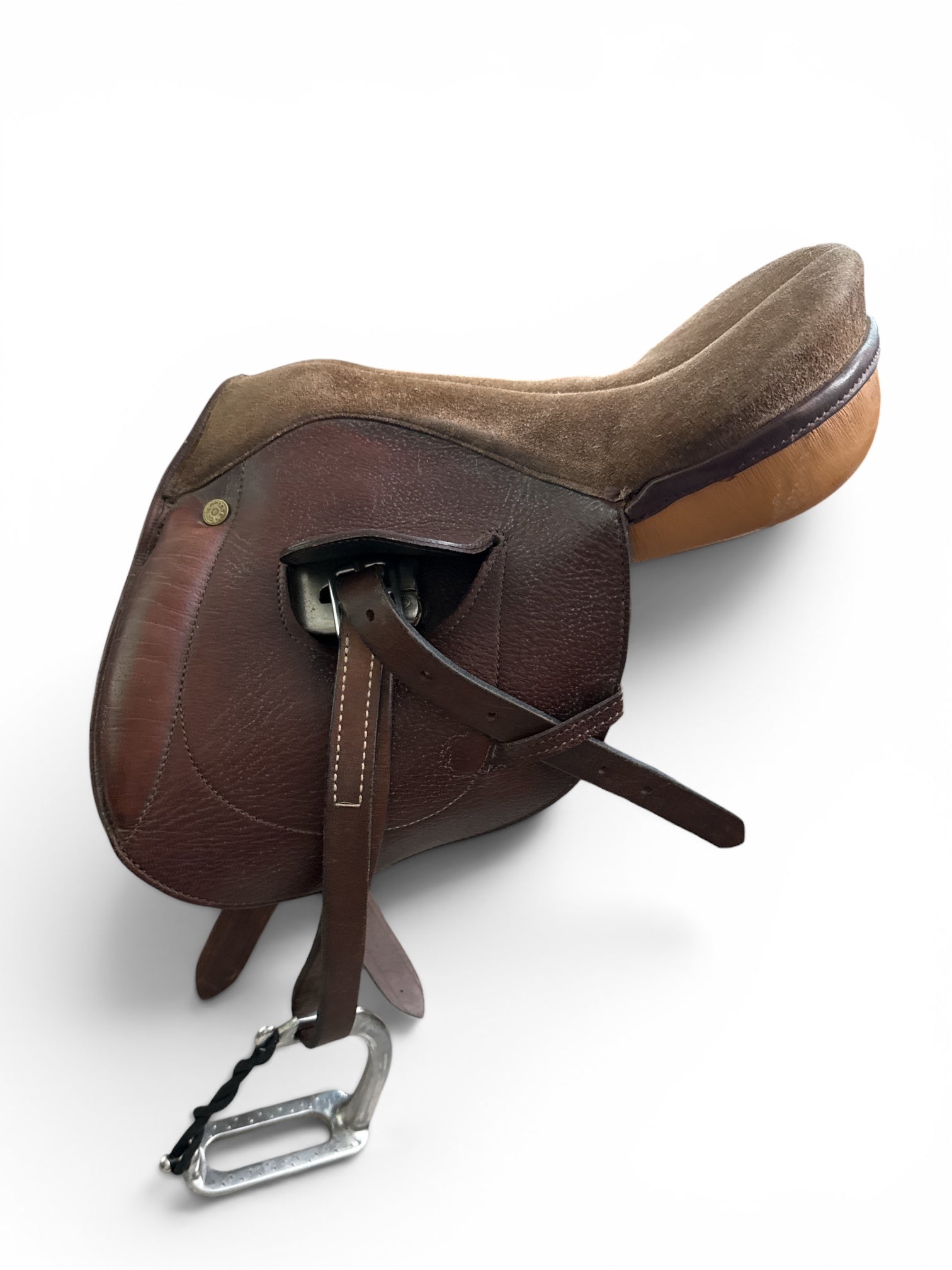 Collegiate Leadline Junior Saddle With Leathers - Brown / 12 "